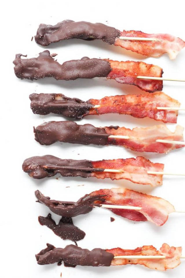 Chocolate Covered Bacon, 101 New Years Food Ideas 