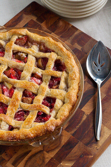 Mom's Famous Strawberry Rhubarb Pie | The Adventure Bite