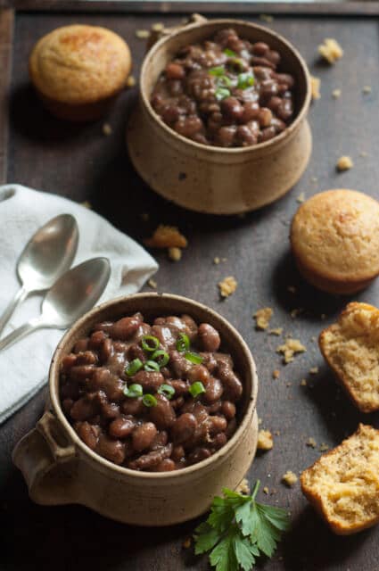 Slow cooker ham and beans recipe