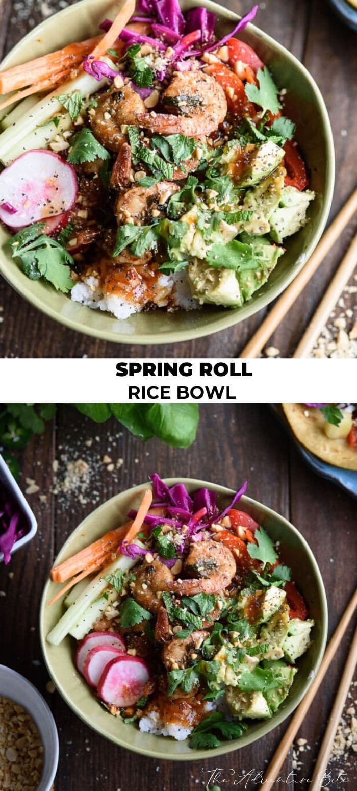 Spring Roll Rice Bowl | The Adventure Bite