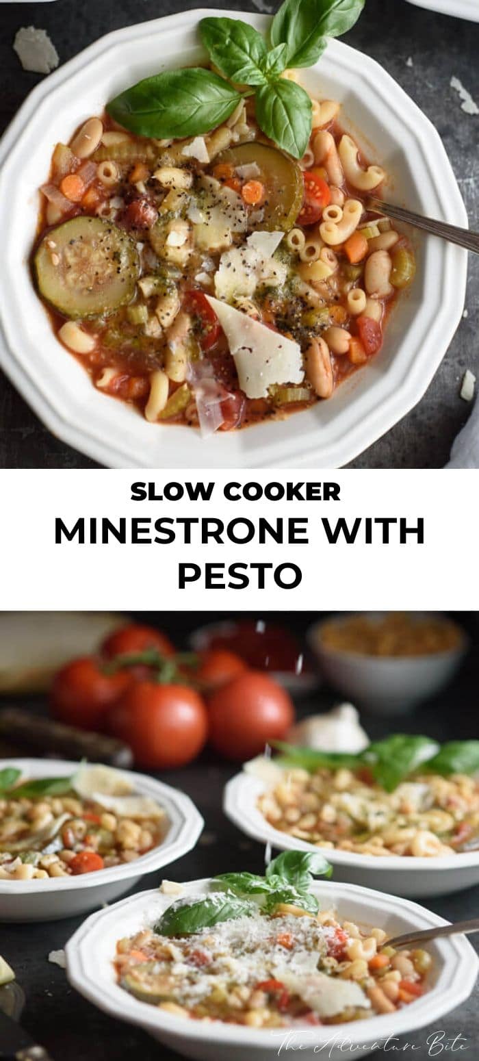 Slow Cooker Minestrone With Pesto The Adventure Bite