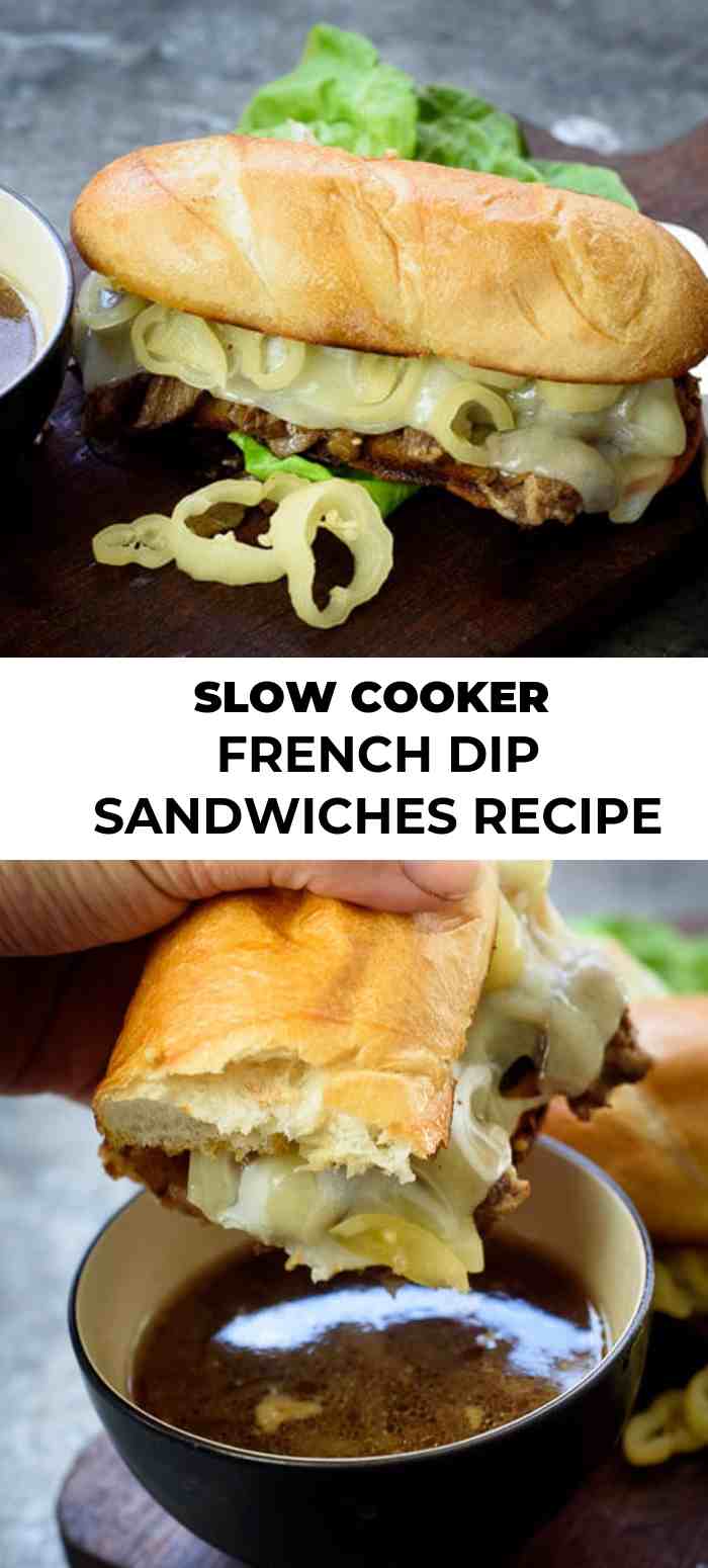 Slow Cooker French Dip Sandwiches | The Adventure Bite