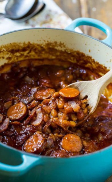 Baked Bean with Smoked Sausage