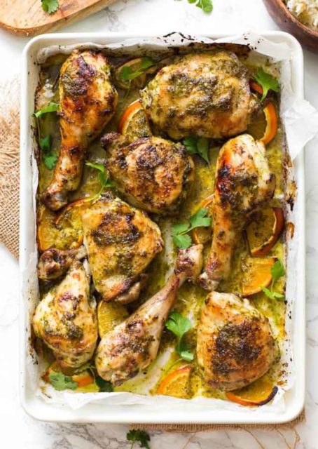 herby one pan chicken 