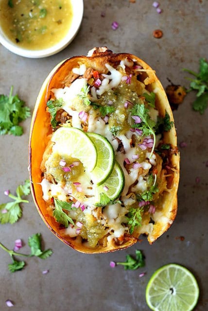 Low Carb Mexican Baked Spaghetti Squash Recipe