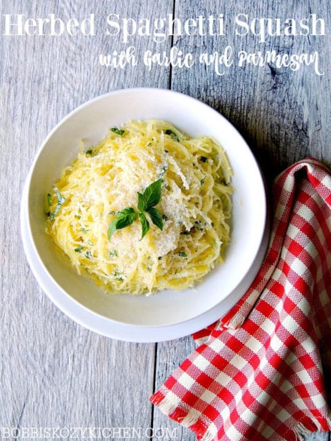 Herbed Spaghetti Squash with Garlic and Parmesan Recipe