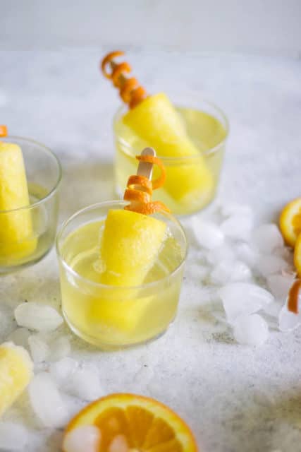 Mimosa Popsicles 