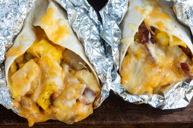 camping breakfast burrito recipe