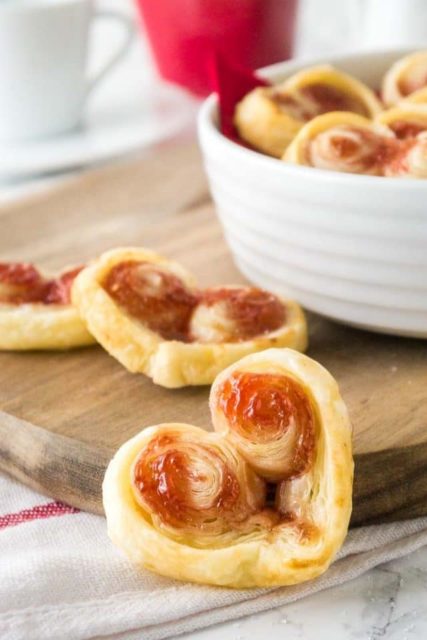 Puff Pastry Jam Hearts For Your Valentine