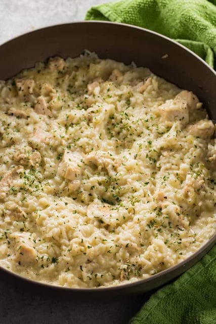 Creamy Parmesan One Pot Chicken and Rice 