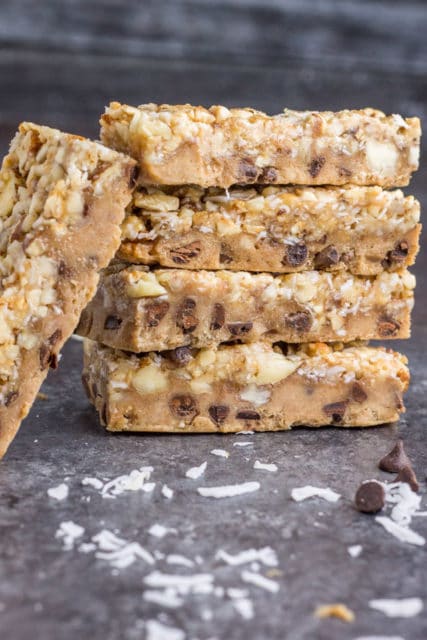 healthy granola cookie dough bars