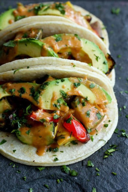 Grilled Thai vegetable tacos recipe