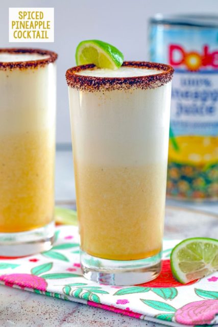 Spiced Pineapple Cocktails