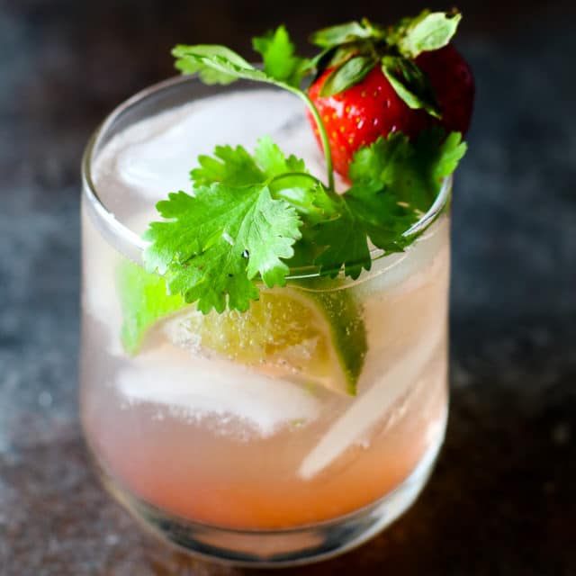 strawberry probiotic cocktail