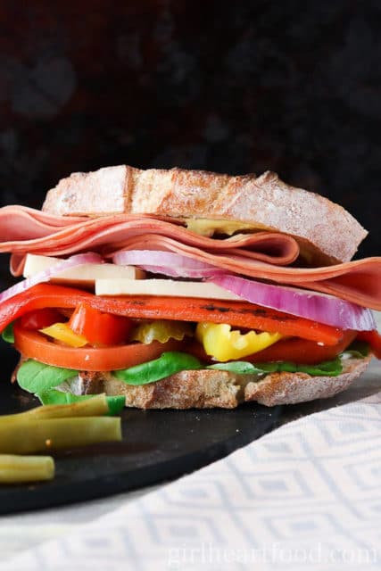 mortadella sandwich 