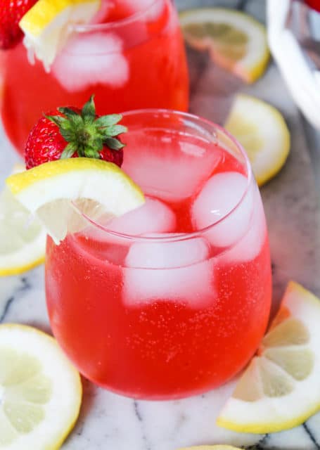 Strawberry Lemonade Cocktails