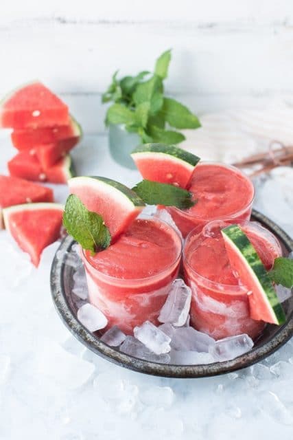 Watermelon frose cocktails 
