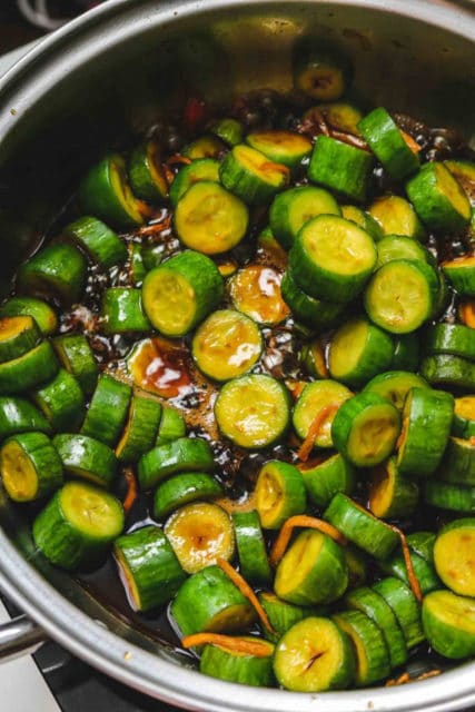 Japanese Pickled Cucumbers with Soy Sauce