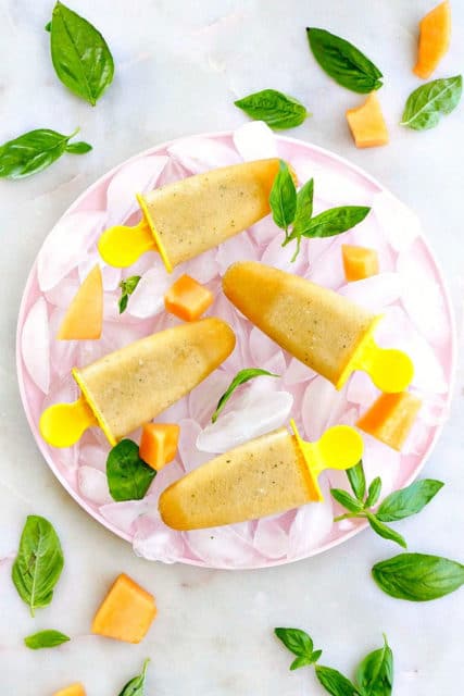 Cucumber Melon Fruit and Vegetable Popsicles