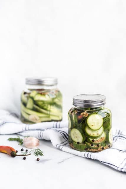 Easy Overnight Dill Pickles