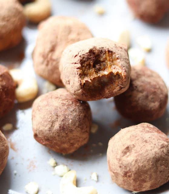 Paleo Protein Balls with Chocolate & Pumpkin Recipe