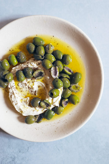  Marinated Olives with Chevre