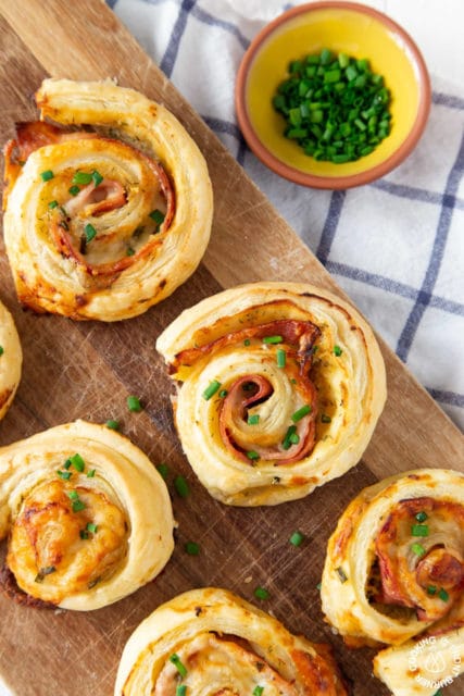 Ham and Cheese Puff Pastry Appetizer