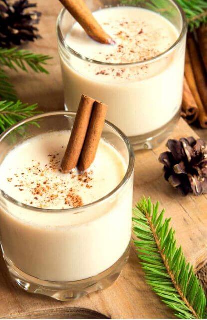 boozy egg nog, 15 COCKTAILS TO KEEP YOU WARM THIS WINTER