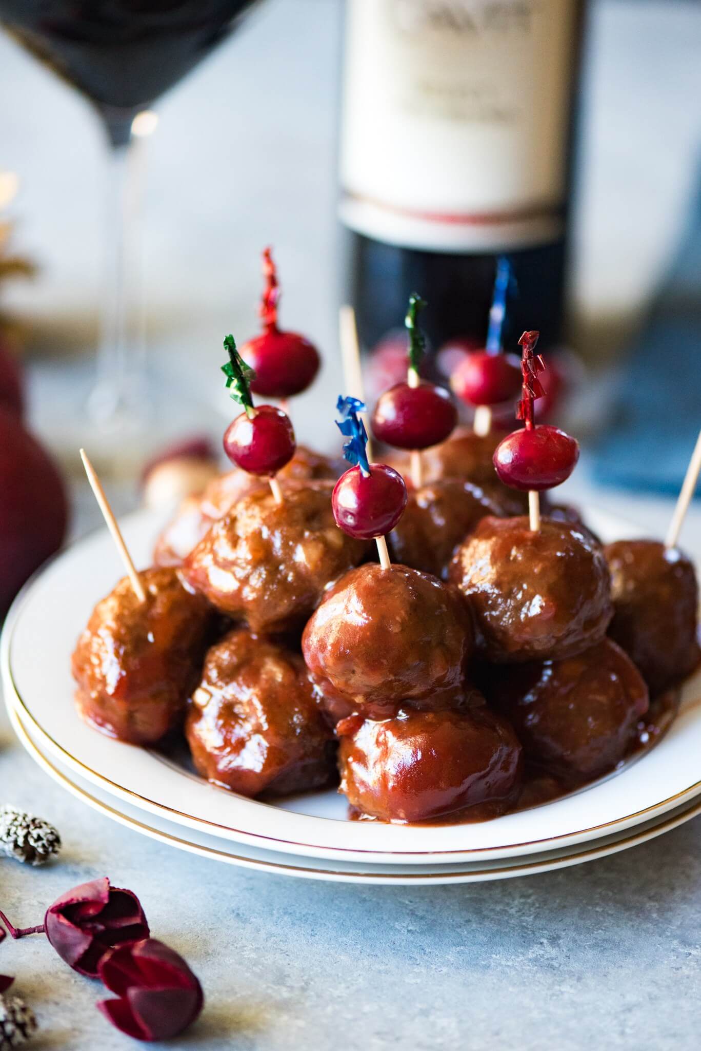 Glazed Cranberry Cocktail Meatballs , beef dinner recipes