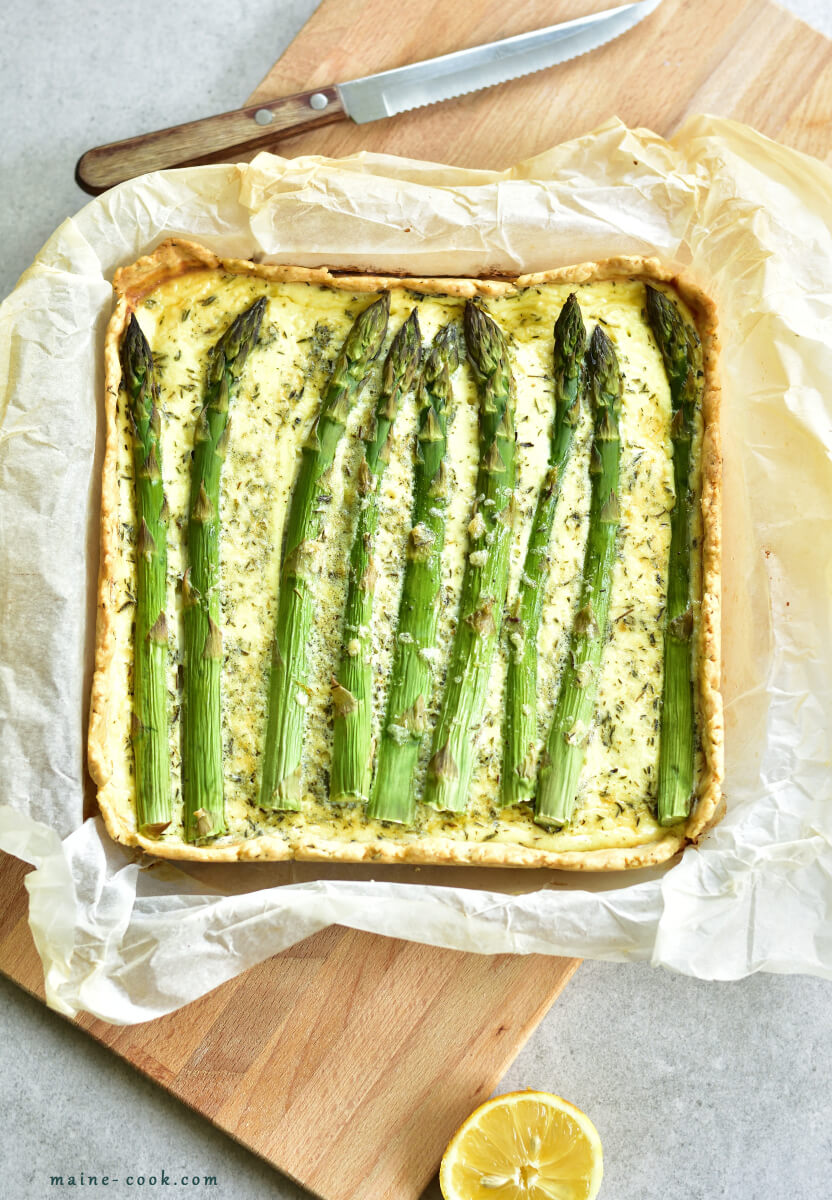 asparagus and zucchini tart