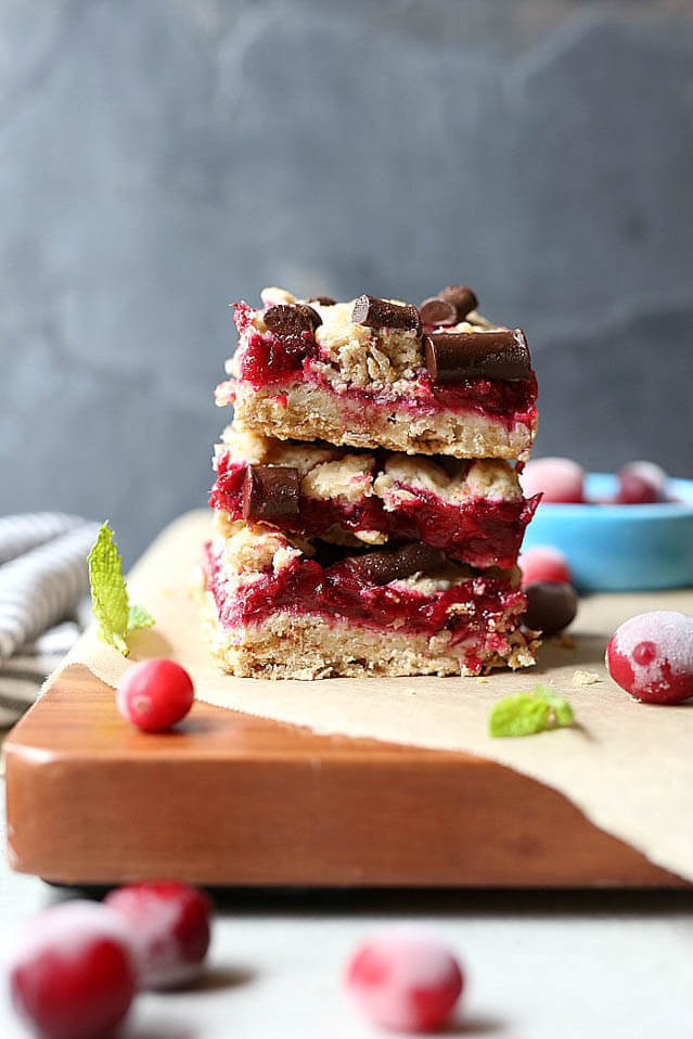 cranberry bars, cranberry recipes roundup 