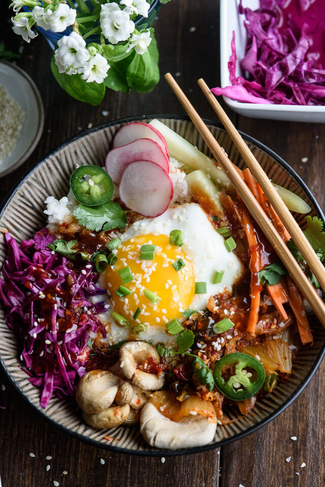 Korean Rice Bowl with Sweet Chile Soy Sauce | The Adventure Bite